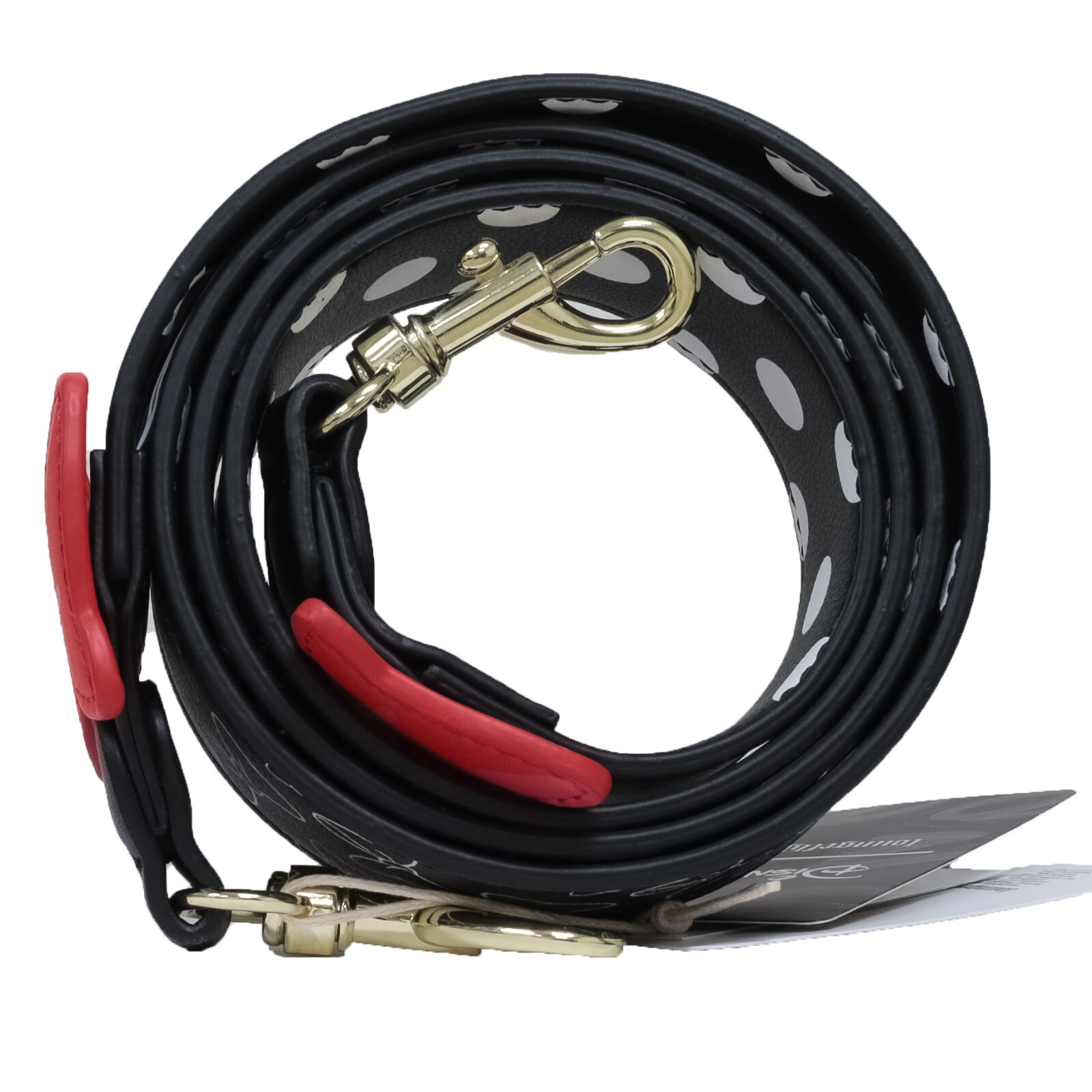 52" MINNIE MOUSE Loungefly Reversible Bag Strap All Over Print Polka Dots Bows