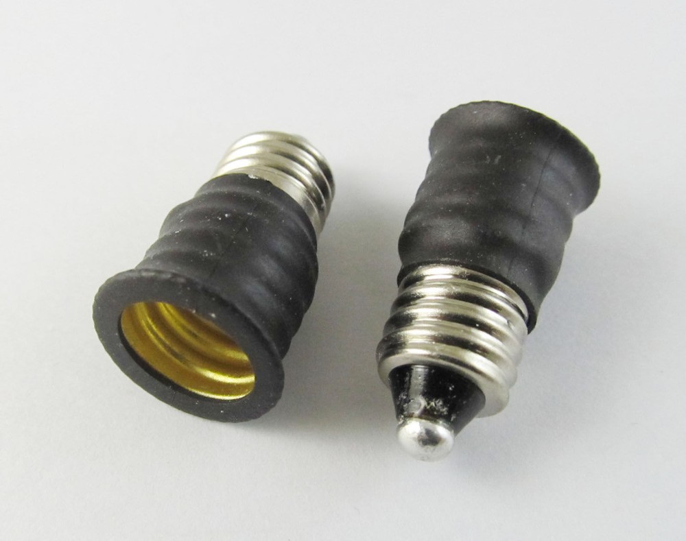 E11 To US E12 Candelabra Base Socket LED Light Bulb Lamp Adapter Converter Hold