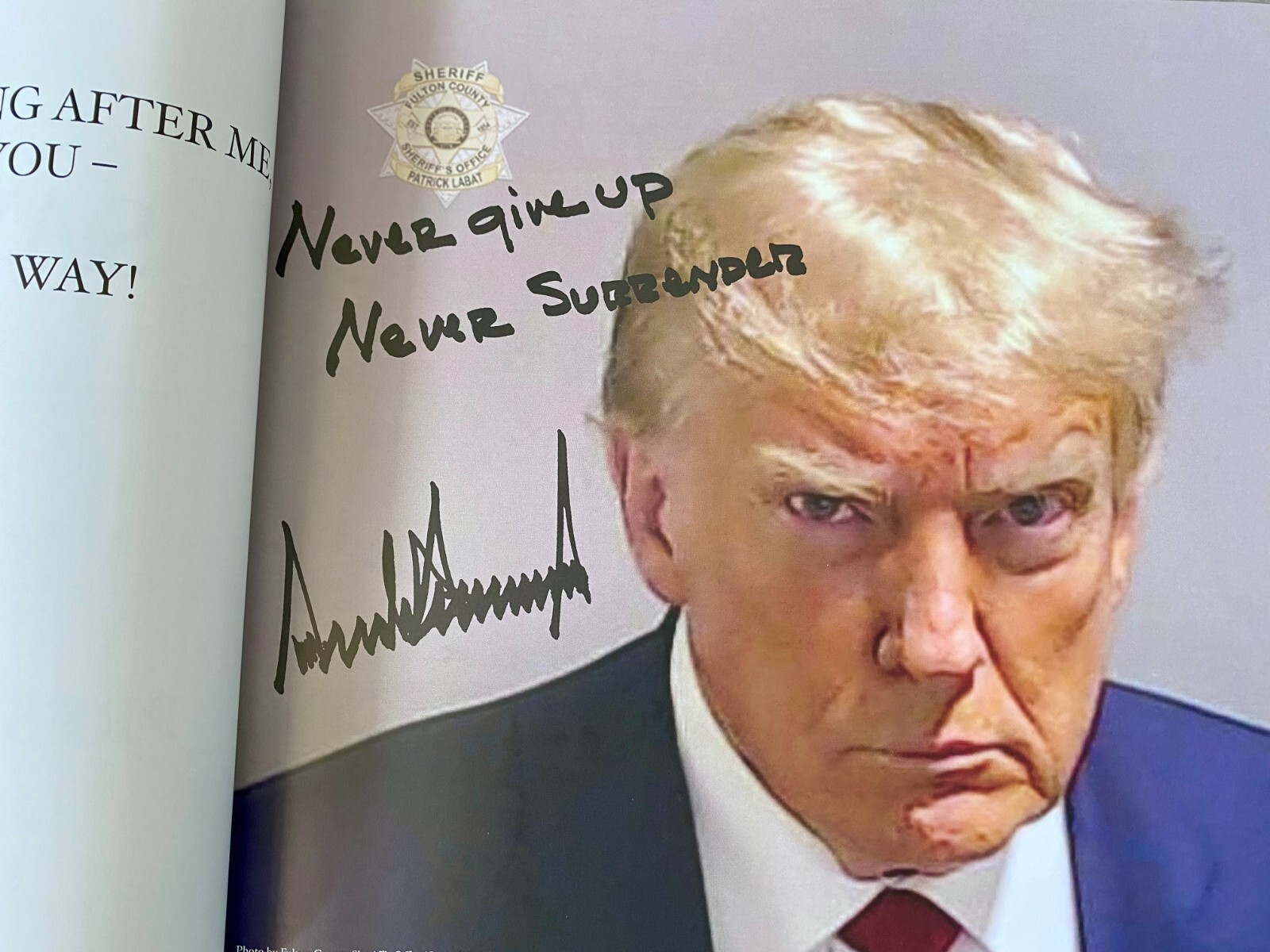 President Trump Hand Signed Book - Save America