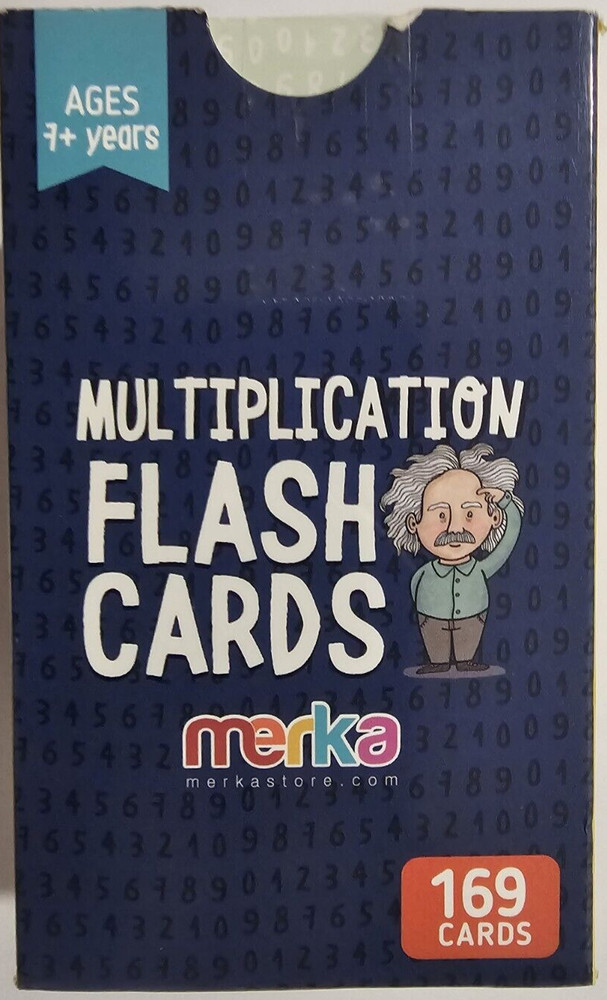 Merka Math Multiplication 169 Flash Cards