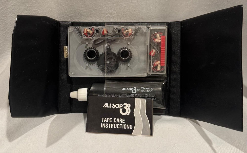 NOS BMW Vintage Cassette Deck Cleaner Kit with Instructions E30 E24 E28 E23