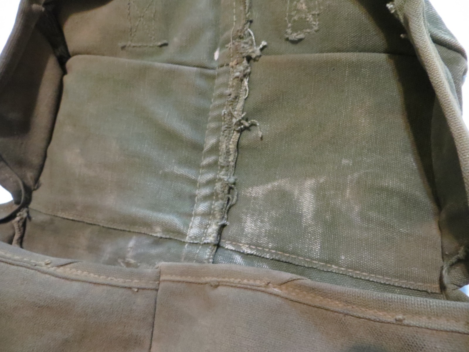 ORIGINAL WWII US ARMY M1 AMMO BAG CUSTOM FIELD FIELD HAVERSACK BACKPACK