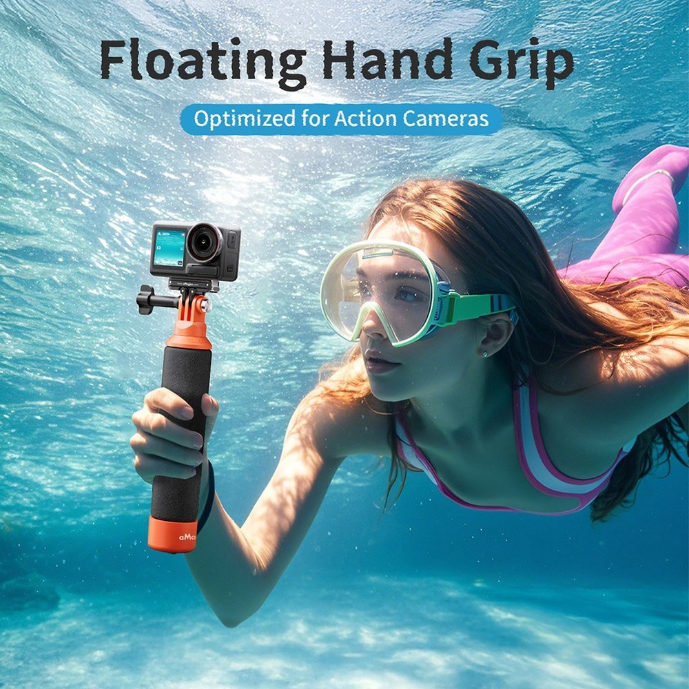 Efficient Floating Handle for Action Cameras with Enhanced Security Design
