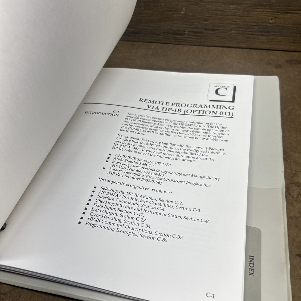 HP 5347A/48A Microwave Counter/power Operating Programming Manual