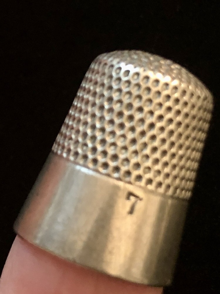 Vintage Sterling Silver Ketcham & McDougall 7 Thimble