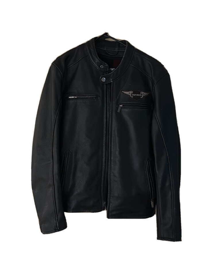 harley davidson mens leather jacket size medium