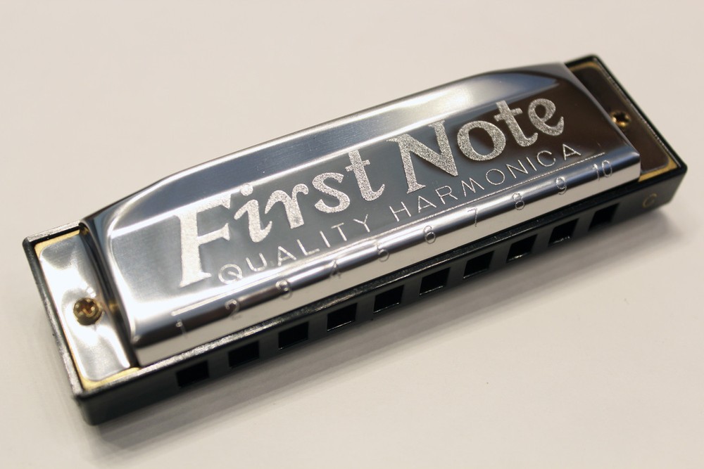 TROPHY CLASSIC FIRST NOTE DIATONIC 10 HOLE HARMONICA KEY OF C w/ INSTRUCTIONS