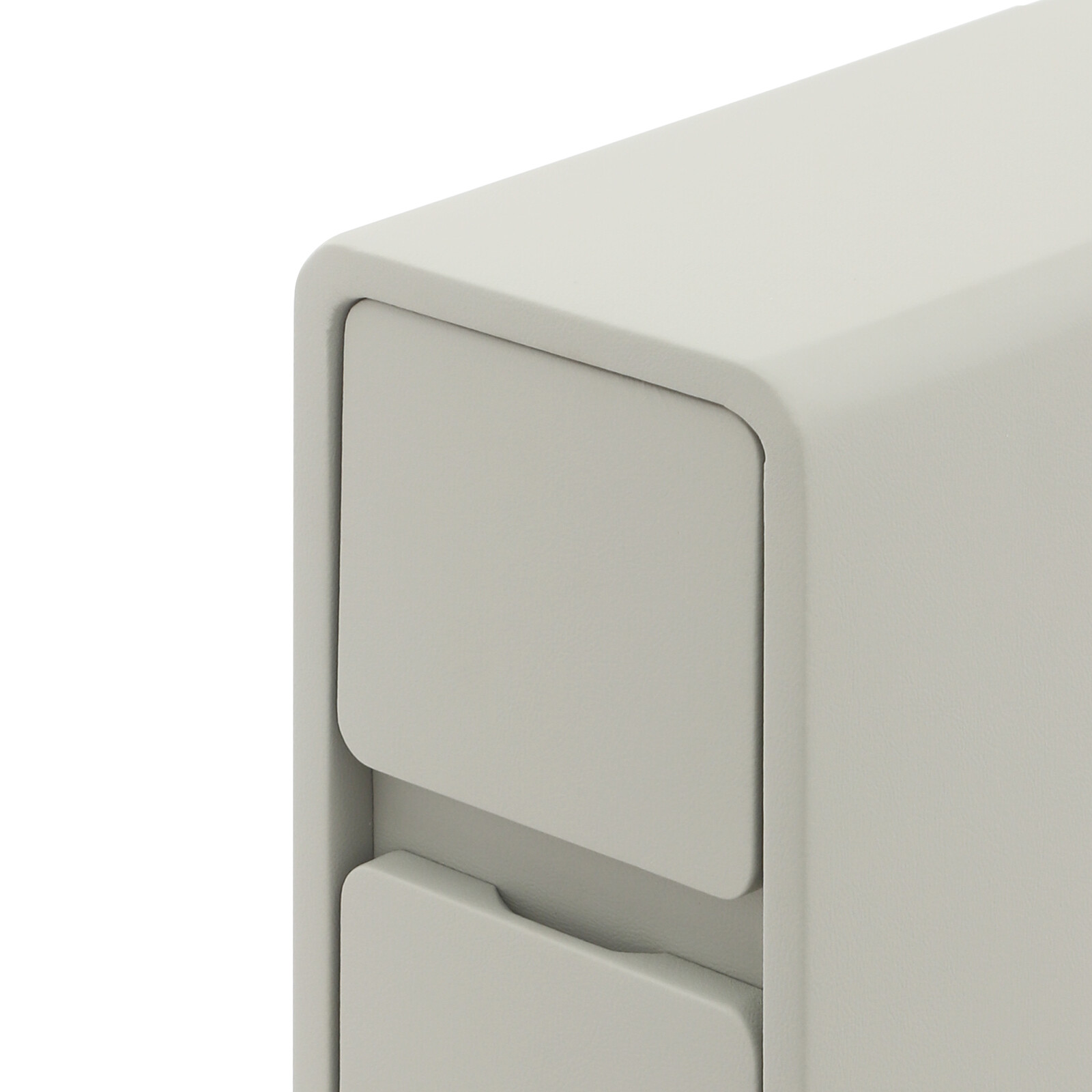 Solid Wood Bedside Table With Drawers, 3 Tiers Small Narrow Nightstand Bedroom