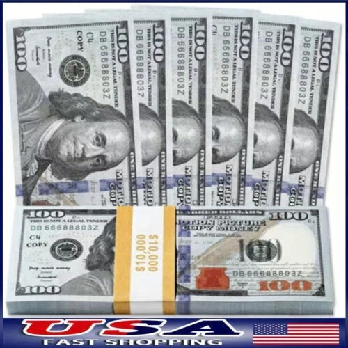 1000pcs(100K) money props toy play fake bills for video Learning Education Toys