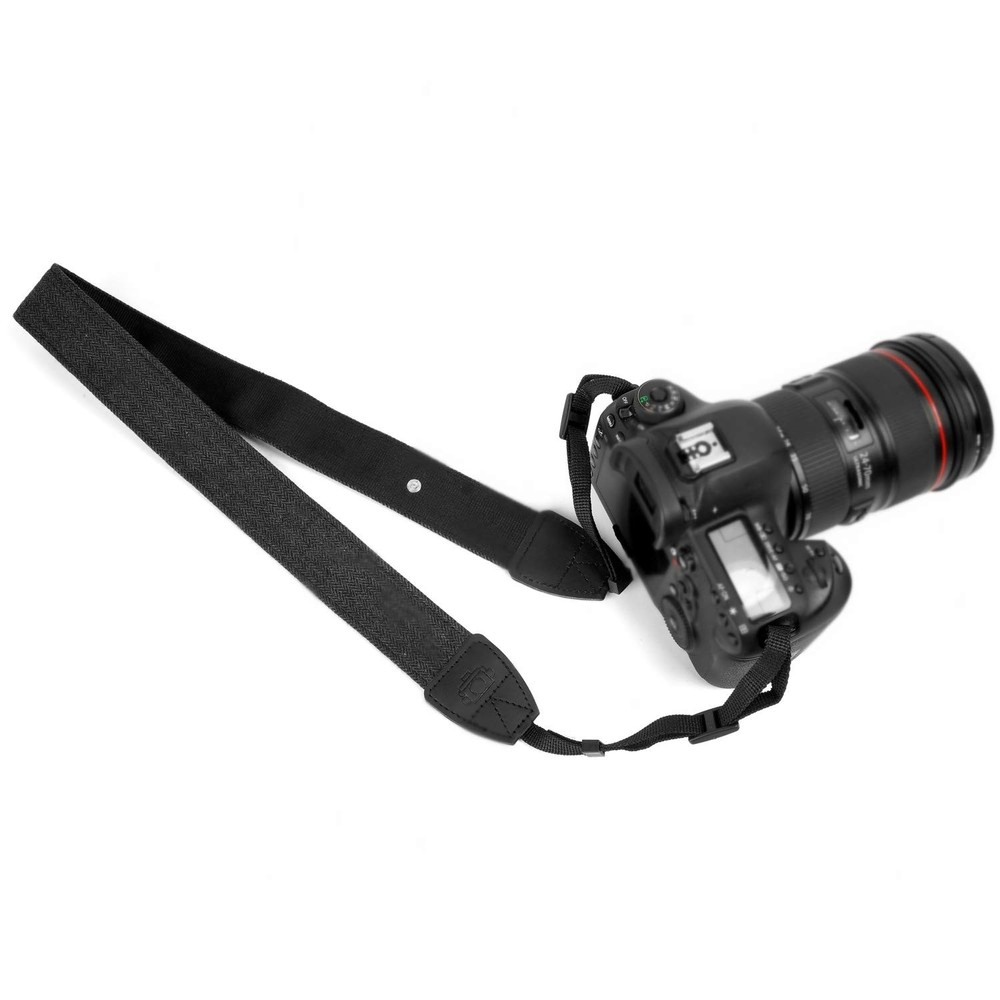 WANBY Camera Strap Black Canvas Neck Shoulder with Quick Black,