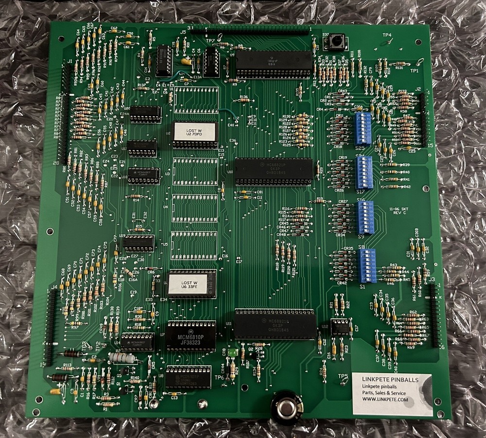 Brand New Dash-35 MPU CPU PCB Bally pinball (All chips socketed)