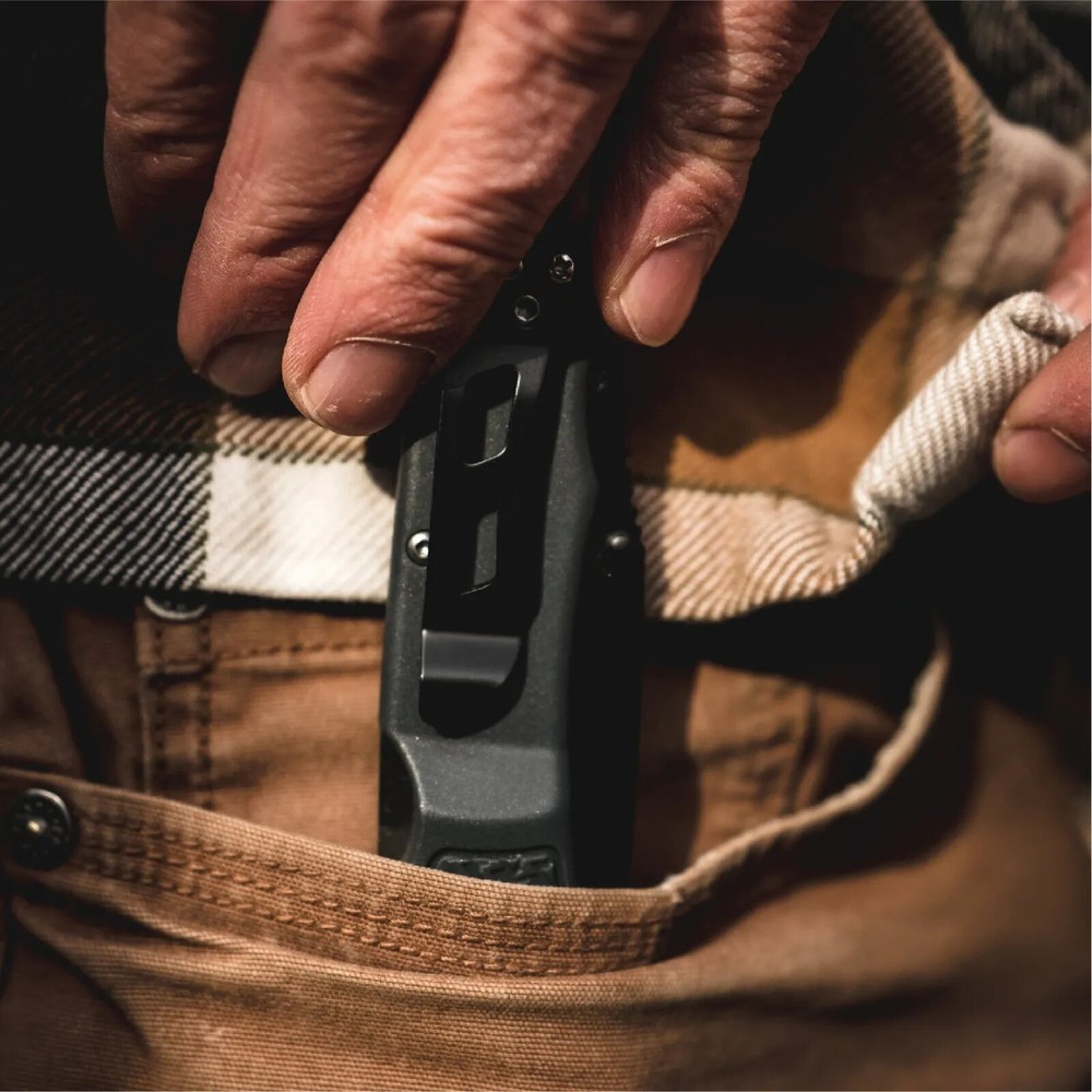 Outdoor Edge 3" RazorWork Replaceable Blade Folding Utility Knife Gray