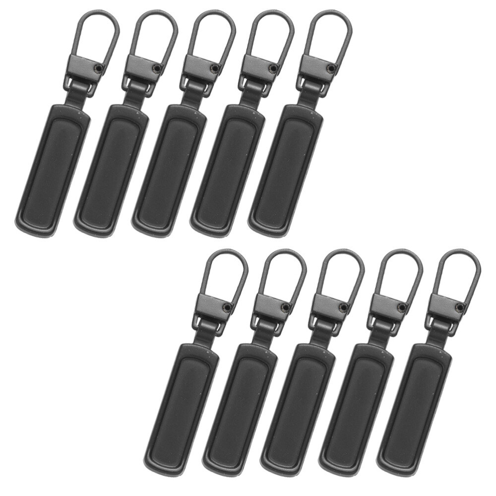 10Pcs Detachable Zipper Pull Alloy Backpacks Pulls Jackets Zippers Pulls