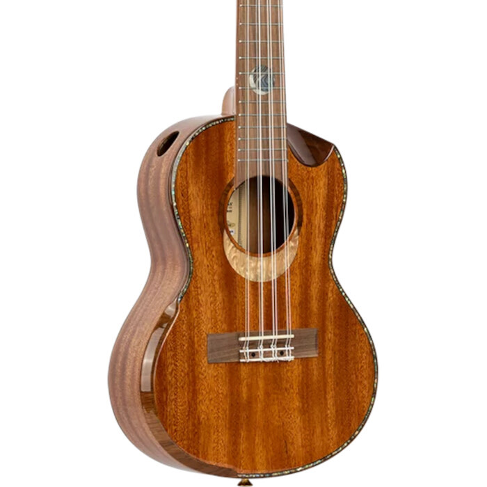 Ortega ECLIPSE-TE8 Eclipse Series 8-String Tenor Ukulele, Gloss Natural w/ Gig B