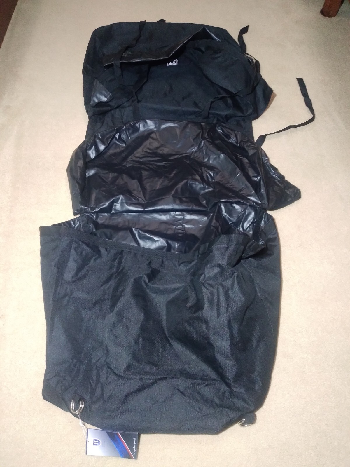 Harrison Howard Equestrian Horse Side Saddle Bags Black - Brand New