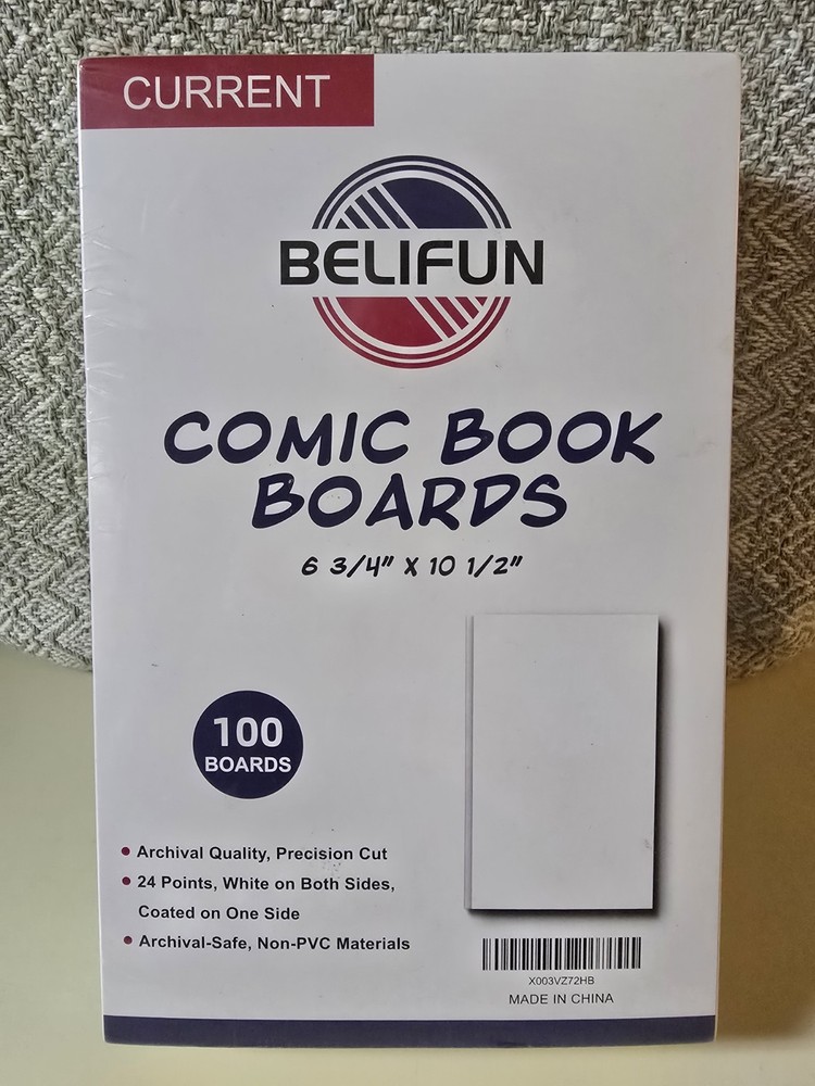 Belifun Comic Book Boards 100 Pack Current
