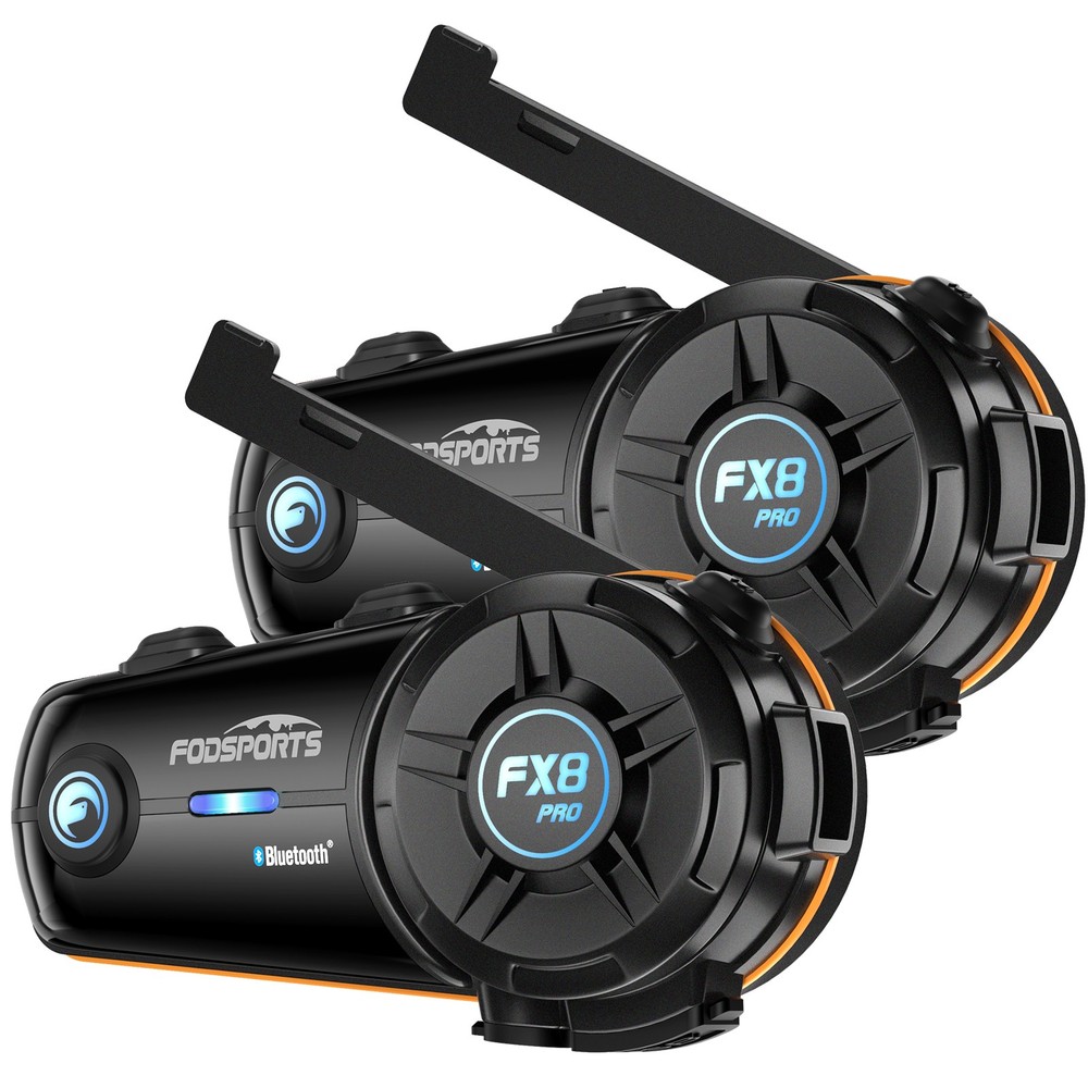 2X FX8 PRO Motorcycle Intercom Helmets Bluetooth Headset Quick Pairing 3 Sounds