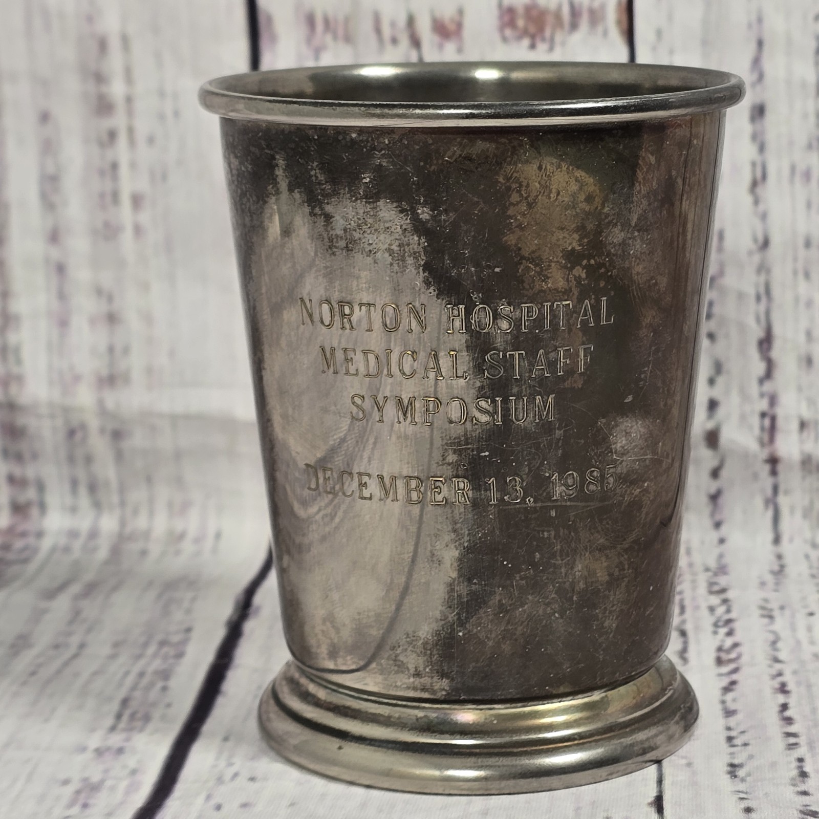 Sheridan Taunton Silversmiths Silver Plated EP Brass Commemorative Cup