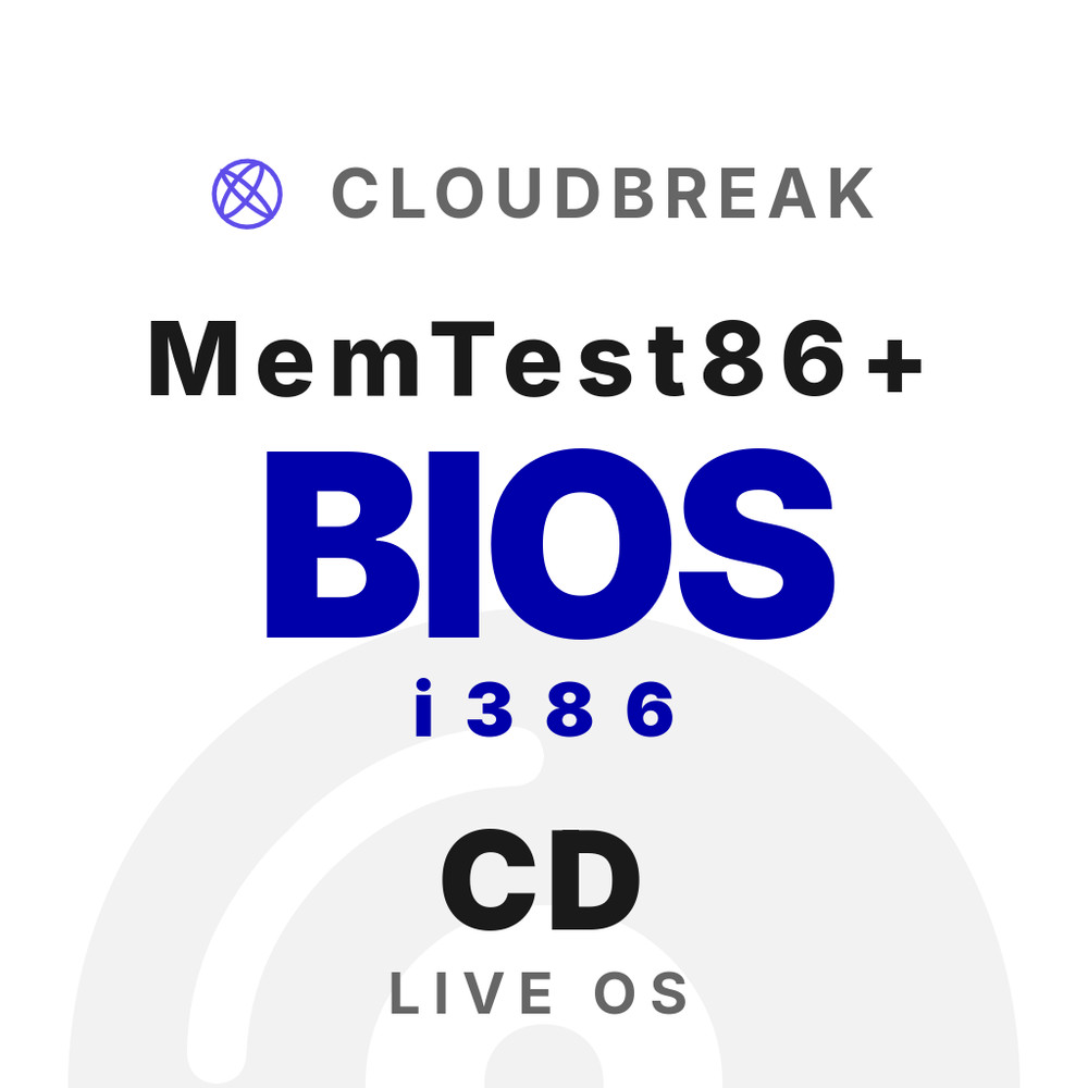 MemTest86+ BIOS i386 Bootable/Live Install CD NEW