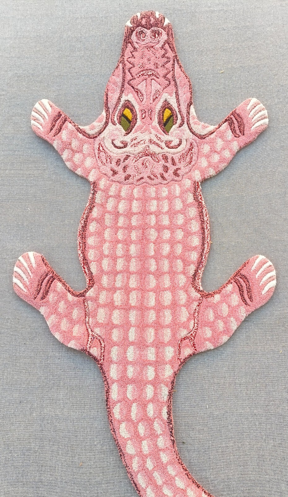 Crocodile Rugs 2x4 Feet Handmade 100% Woolen Hand Tufted For Home Decoration