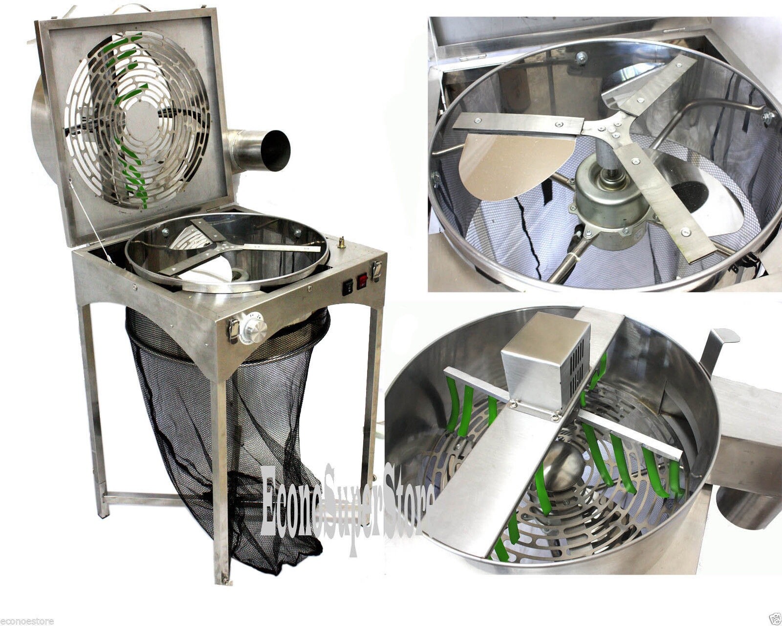 Automatic 18" Stainelss Hydroponic Leaf Bud Trimmer Rotor Spin Bud Trim Reaper