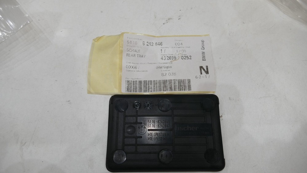 BMW Rear Tray Insert for Centre Console Tray 51168242846