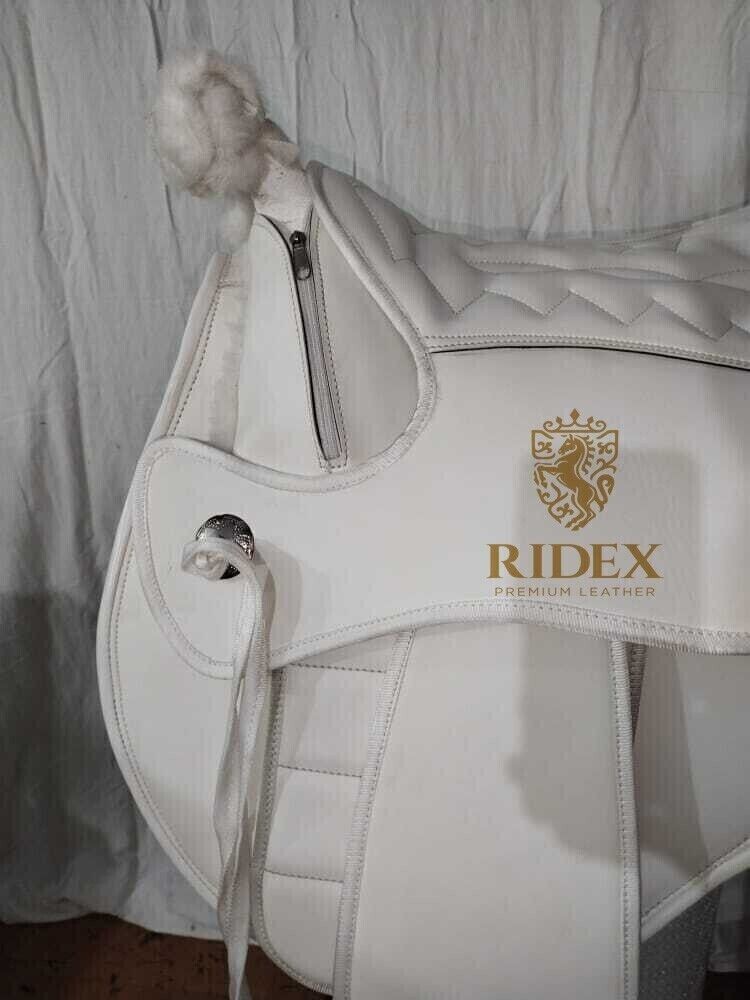Synthetic Treeless Bareback Extra Panel Horse Tack Saddle.
