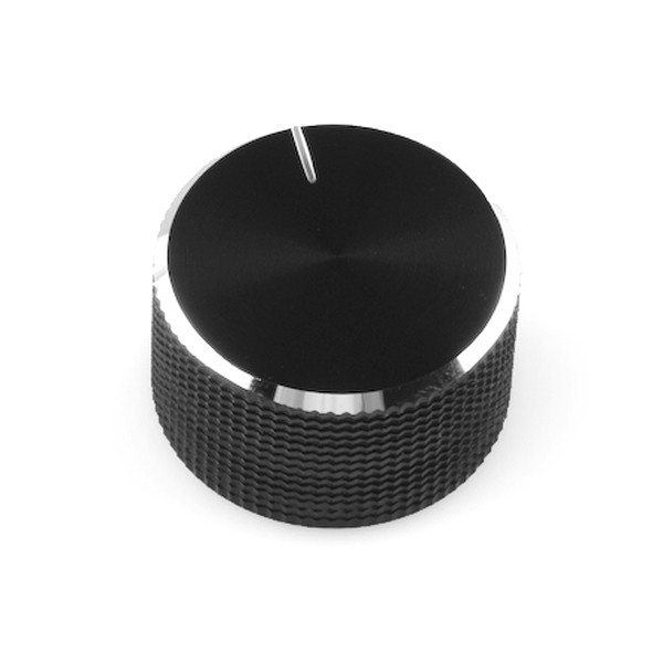 [ SparkFun  COM-10002 ] Black Metal Knob - 14x24mm