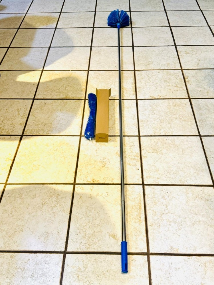 Versatile Cleaning Duster Set with 100-Inch Extendable Poles for Safe Dusting