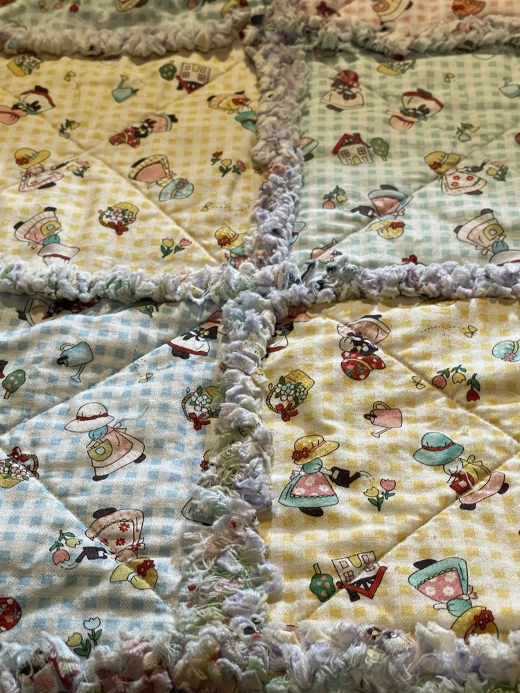 Sun Bonnet Rag Quilt