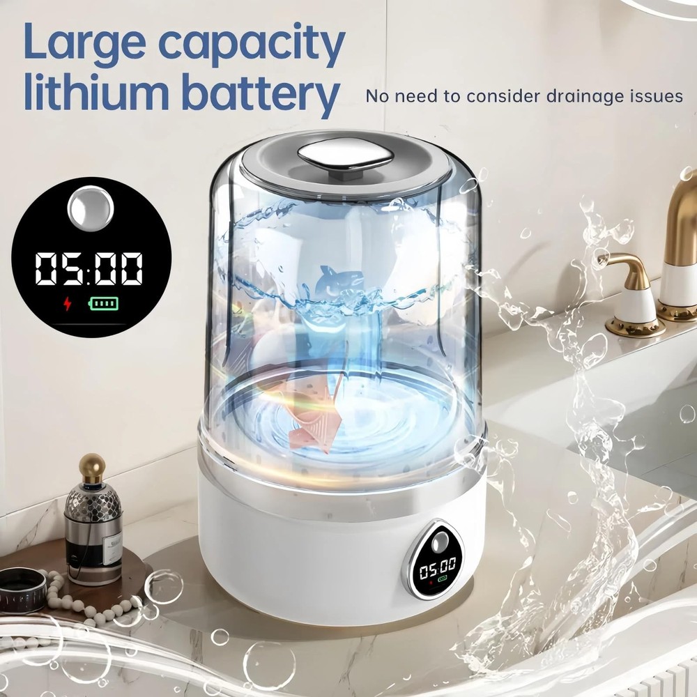 Portable Washing Machine, Compact Mini Washing Machine for Delicates & light ...