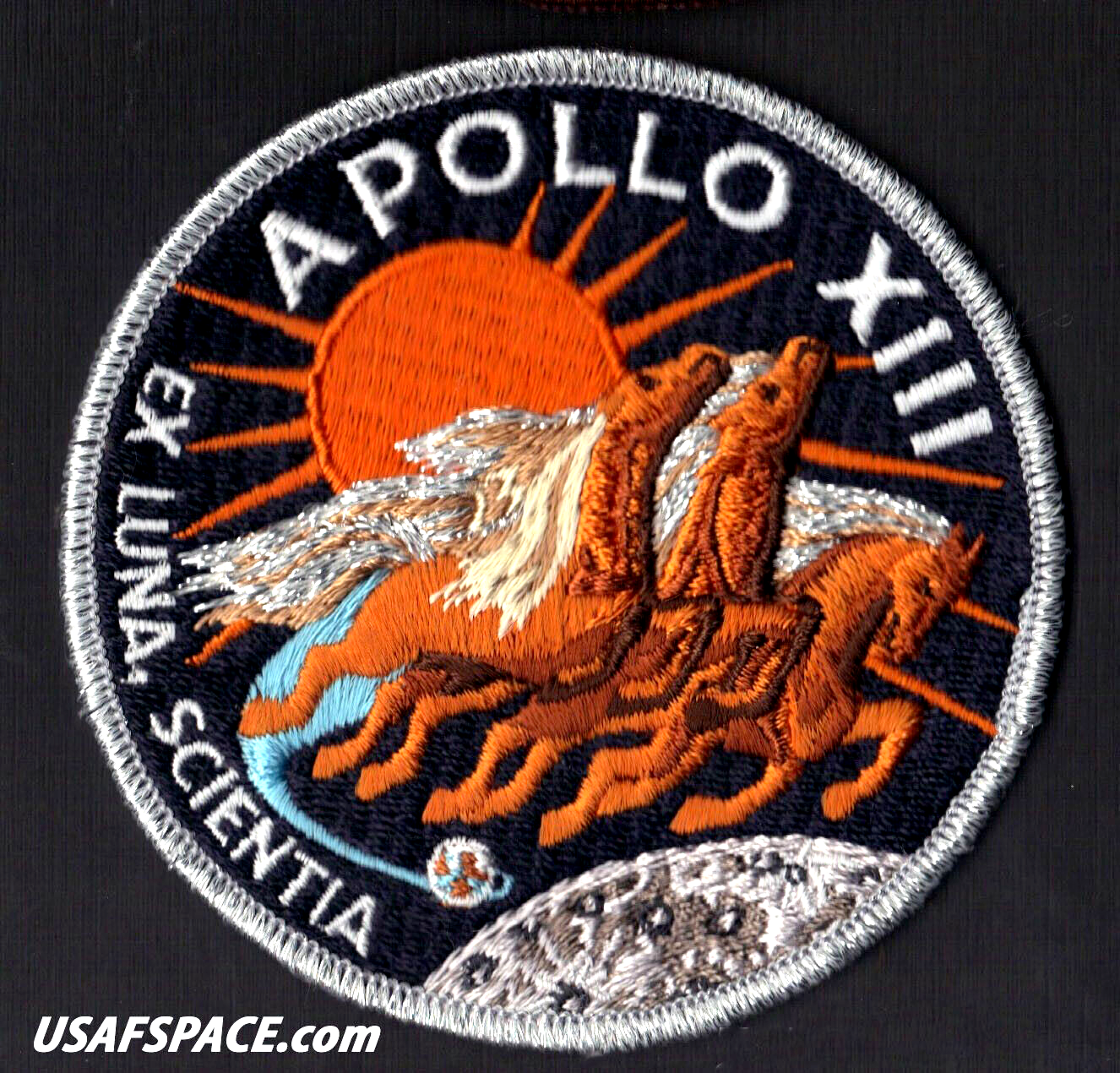 APOLLO 13 LION BROTHERS VINTAGE ORIGINAL NASA Hallmarked CLOTH BACK SPACE PATCH