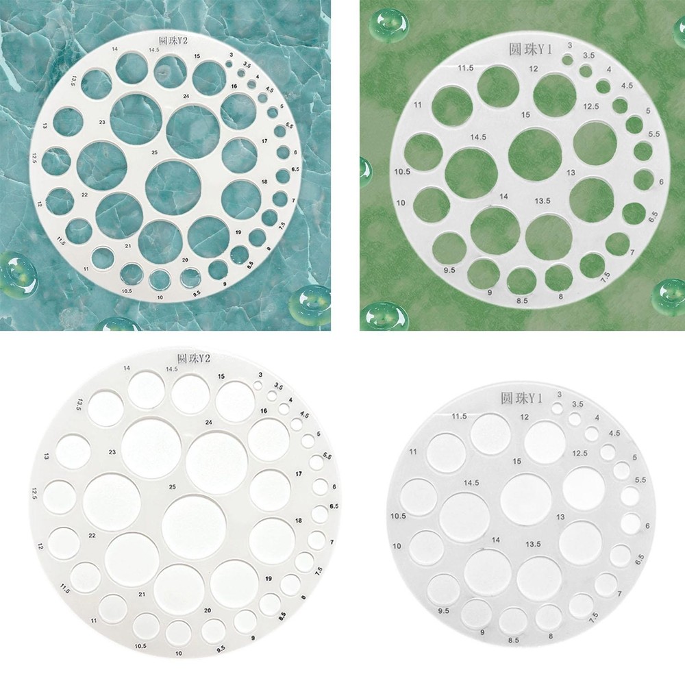 Acrylic for Drafting Painting Multipurpose Measuring Tool Round Circle Ruler