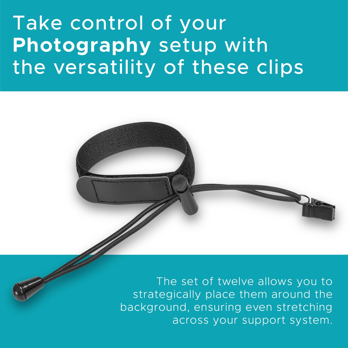 Flashpoint Background Clips, 12-Pack