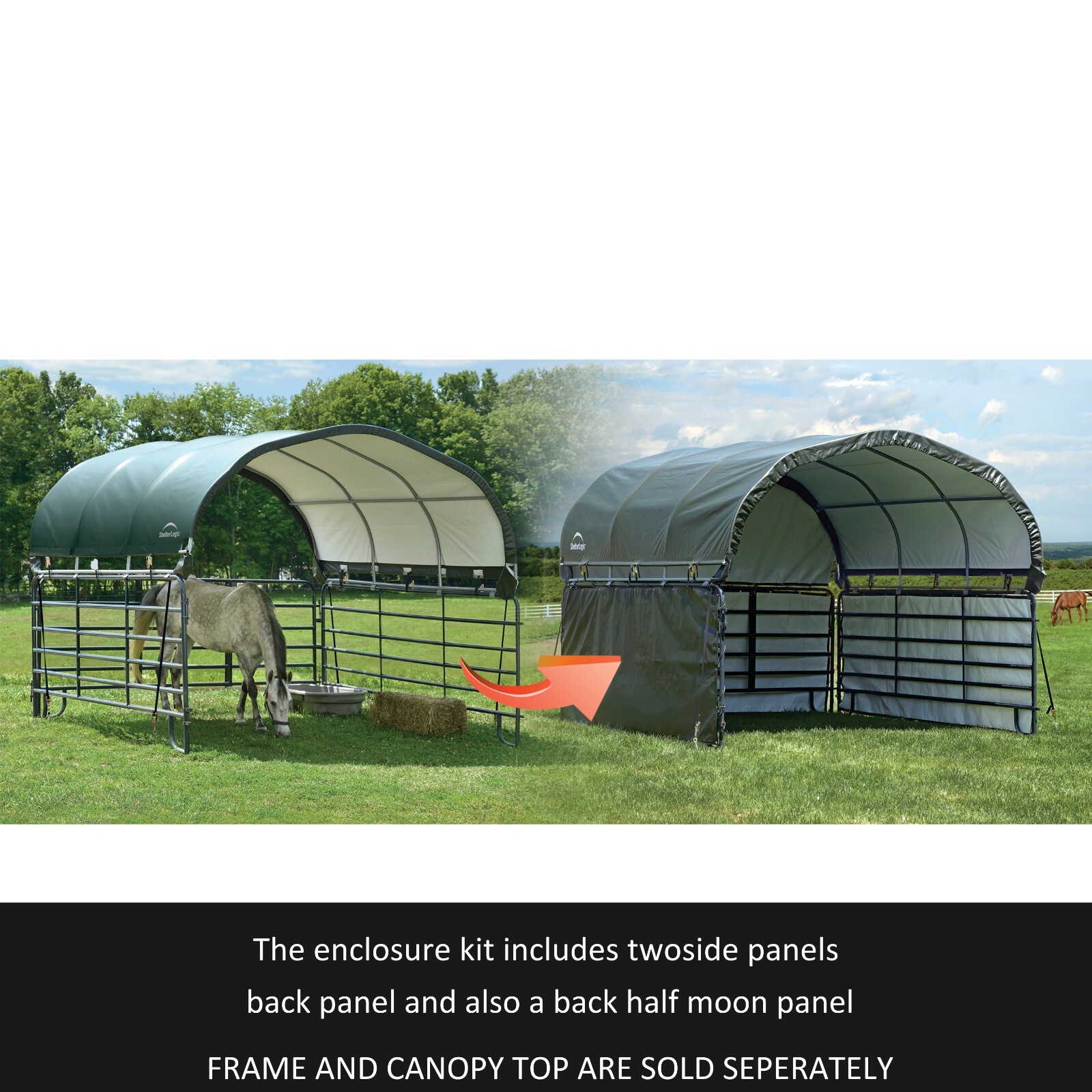 ShelterLogic Enclosure Kit for Corral Shelter, 12 ft. x 12 ft.