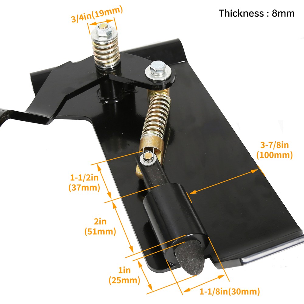 Universal Skid Steer Quick Tach Conversion Adapter Bobtach Latch Box Weld On