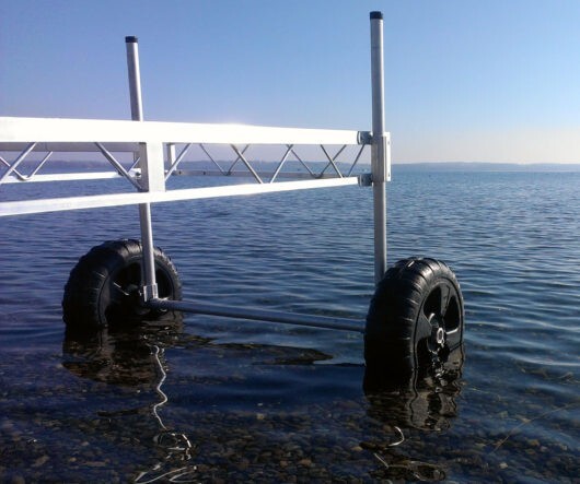 Roll-In Dock Wheel Kits - Square Kit for 4' Wide Dock