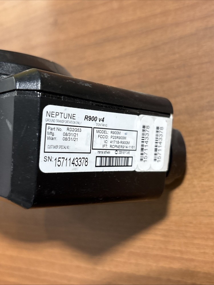Neptune R900 R900M v4 E-Coder Potable Water Meter RD2G53