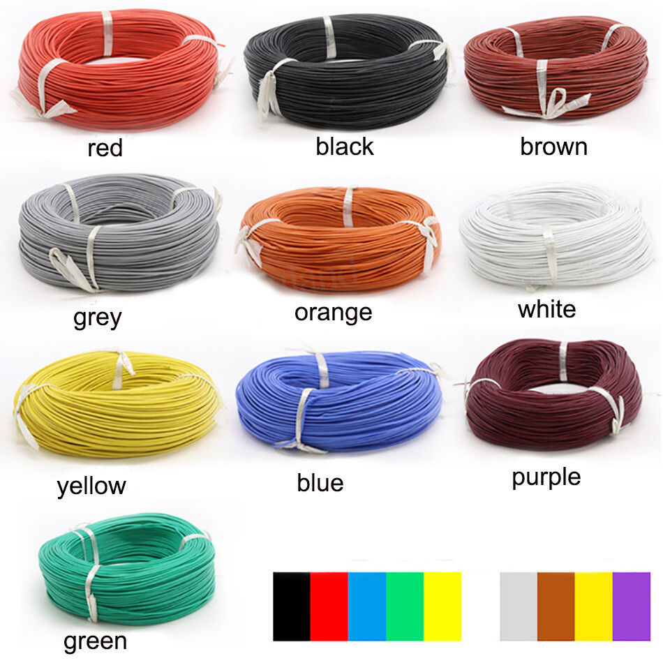30awg-2awg Chose Colors UL Multi-Strand Silicone Flexible Soft Cable 0.08mm Wire