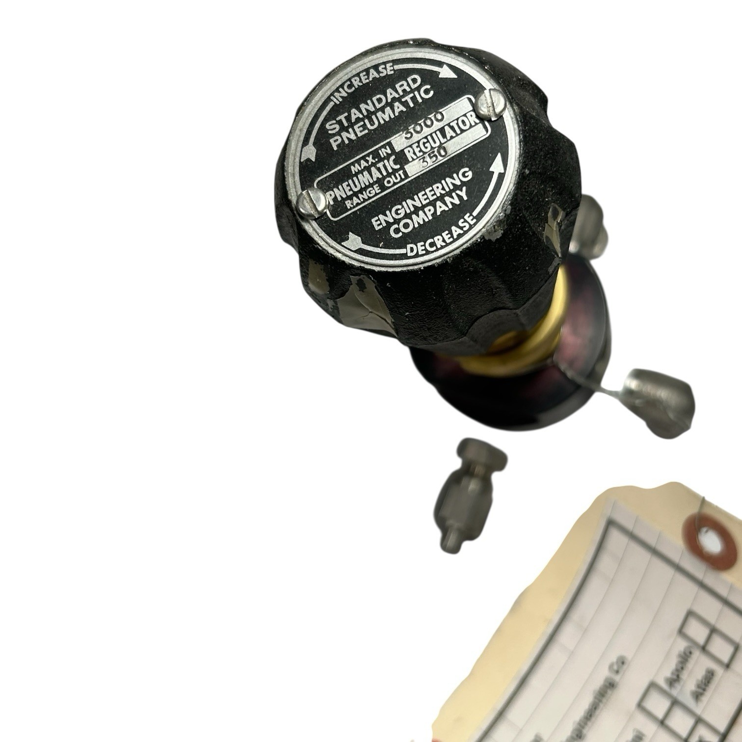 Vintage NASA Authentic Space Shuttle Pneumatic Regulator Standard Pneumatic