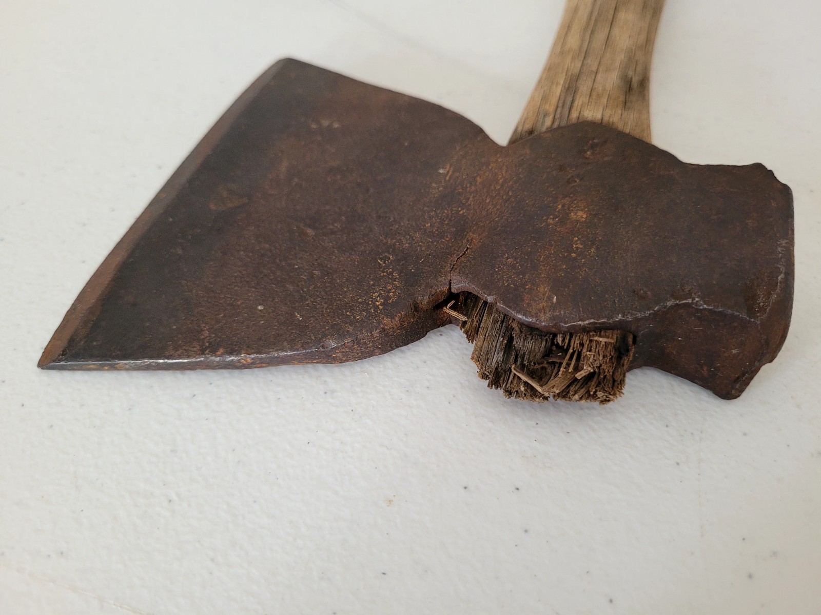Antique/Vintage? Hewing Axe Hatchet with Wooden Handle