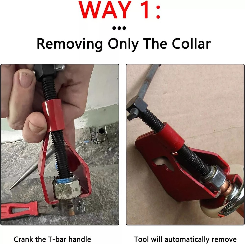 Compression Sleeve Puller Tool Remove Pipe Ferrule Nut Bolt Tubing Plumbing Tool