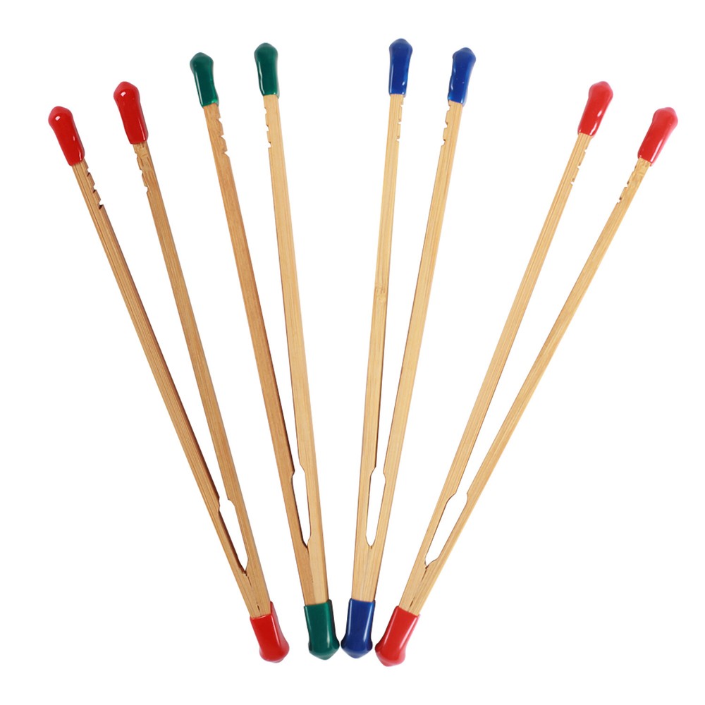 4x Bamboo Print Developing Tongs Photo Studio Darkroom Negative Film Processing