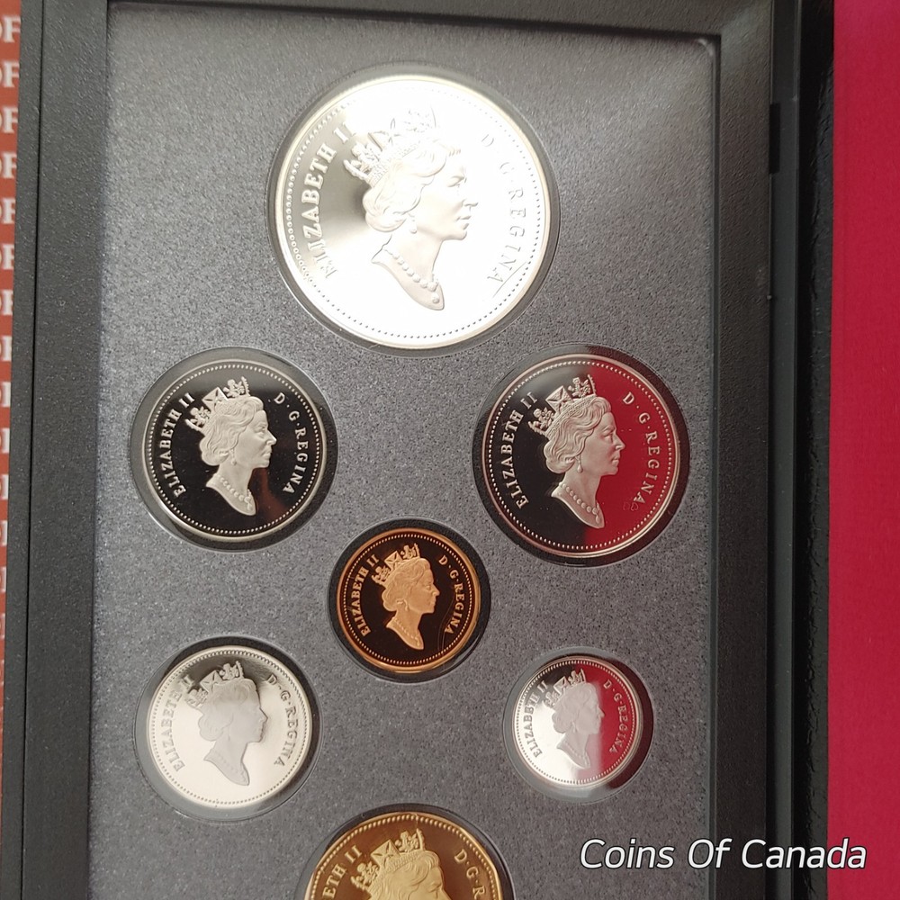1992 Canada Proof Set w/ Special Edition Stagecoach Silver Dollar #coinsofcanada