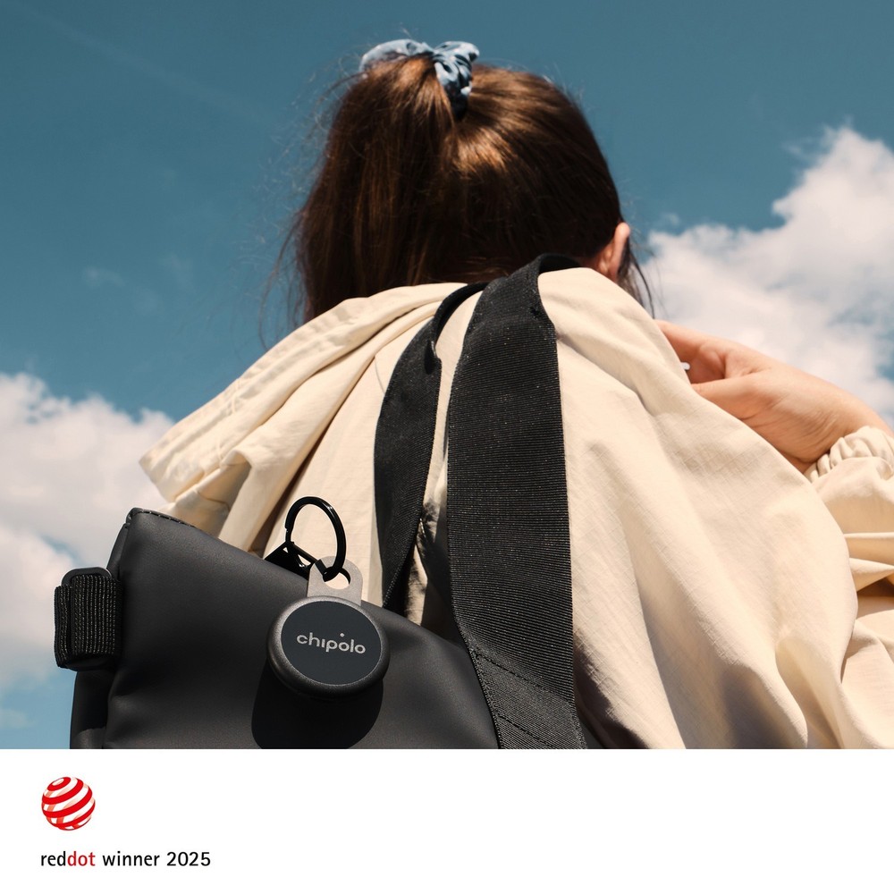 Chipolo® LOOP Rechargeable Device Tracking Tag (4 Pack; Charcoal)