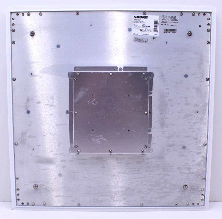 Shure Ceiling Array 24" White Square Microphone MXA910W - Tested / Updated