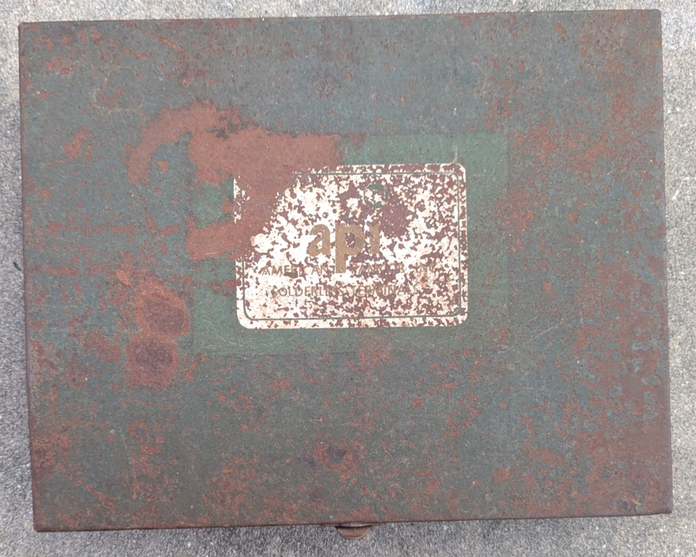 Vintage API Metal Case Box Empty