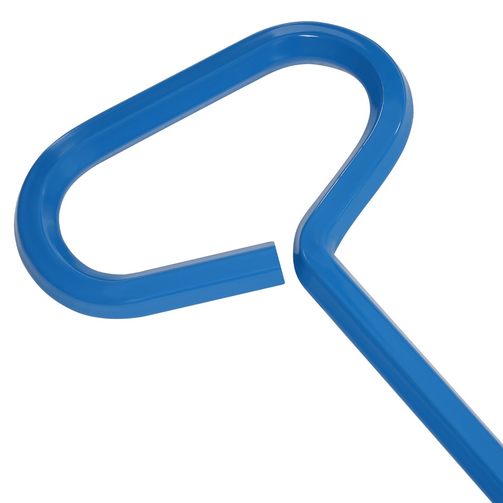 2PCS J-Shaped Versatile Lifting Hooks, Blue Tool Hook, Manhole Cover Hook Tool