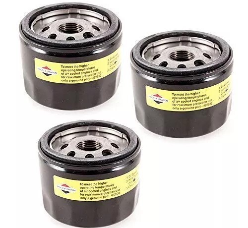 GENUINE OEM BRIGGS & STRATTON PART # 492932S OIL FILTER 492932 492056  (3 PACK)