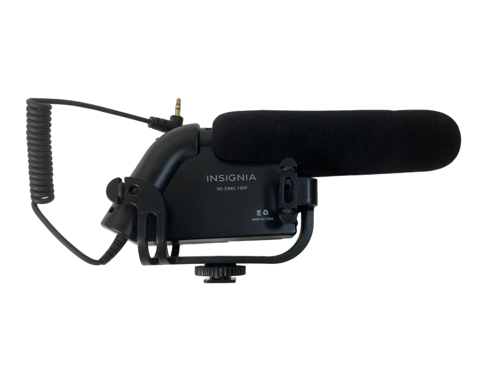 Camera-Mounted Shotgun Condenser Microphone - Black
